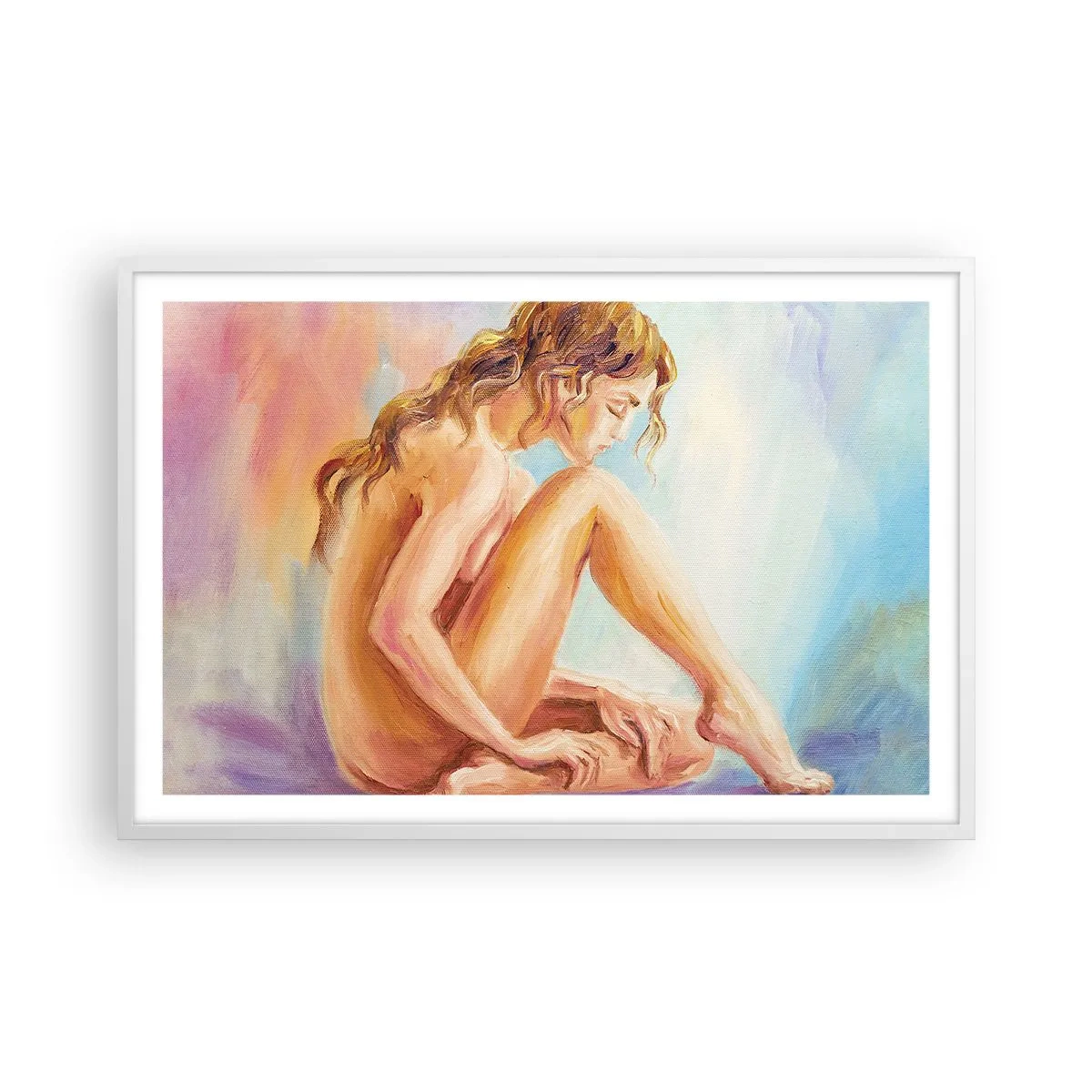 Plakat i hvid ramme - Ungdomens handling - 91x61 cm