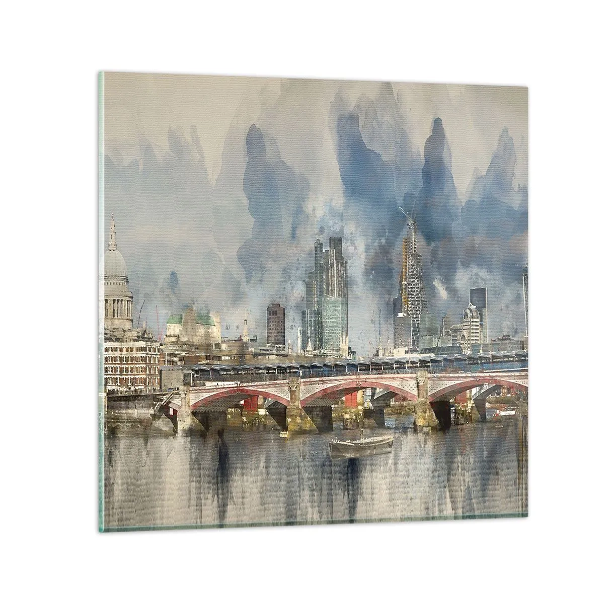 Billede på glas - London i al sin pragt - 40x40 cm