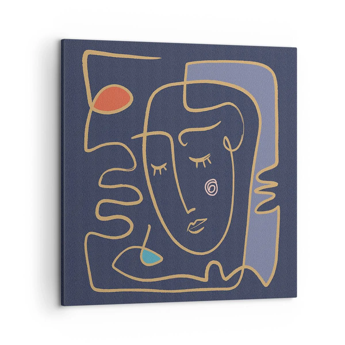 Lærredstryk - Billede på lærred - I drømmerier - 50x50 cm