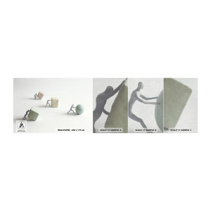 Prøve Fototapet Premium Canvas - Selve livet - Abstraktion, Mennesker, Arbejde - 100x30 cm