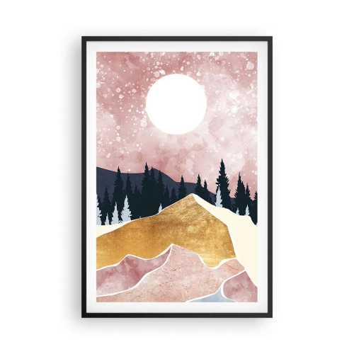 Plakat i sort ramme - Nattevagt - 61x91 cm