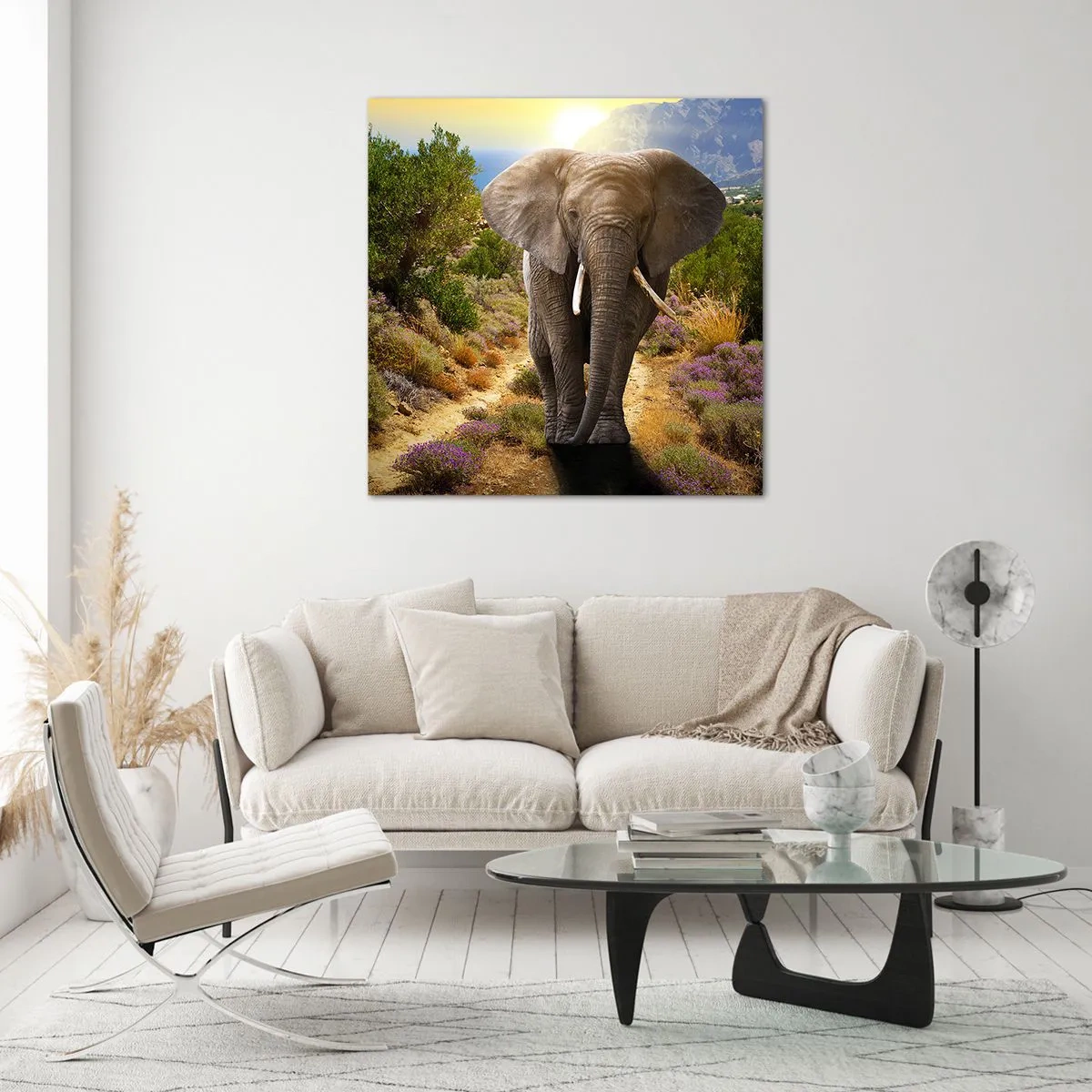 Billede på glas - Sådan så Eden ud - 70x70 cm