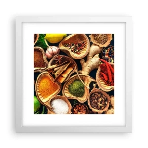 Plakat i hvid ramme - Tag, hvad du vil have - 30x30 cm