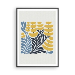 Plakat i sort ramme - Solrig seng - 70x100 cm