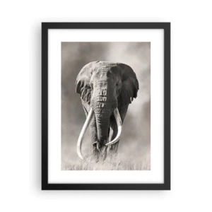 Plakat i sort ramme - Afrikansk patriark - 30x40 cm