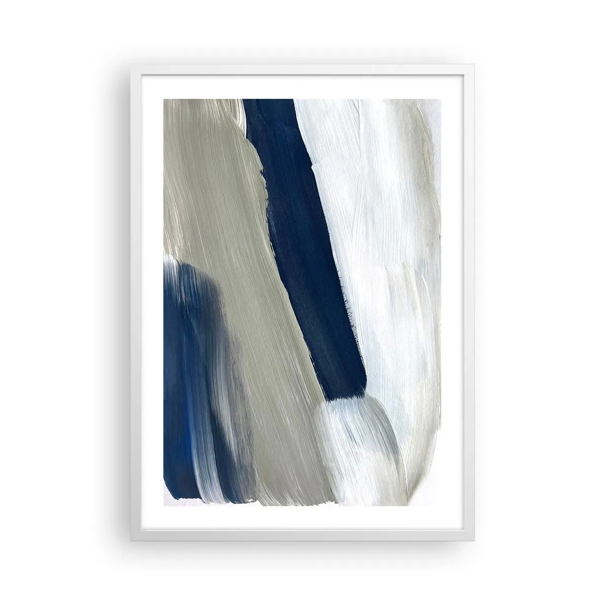 Plakat i hvid ramme - Møde med det hvide - 50x70 cm