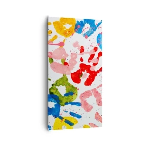 Lærredstryk - Billede på lærred - Følg sporene - 65x120 cm