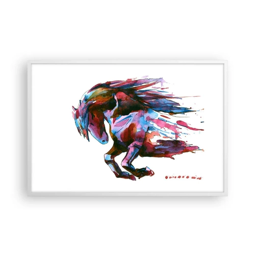 Plakat i hvid ramme - I henrykkelse - 91x61 cm