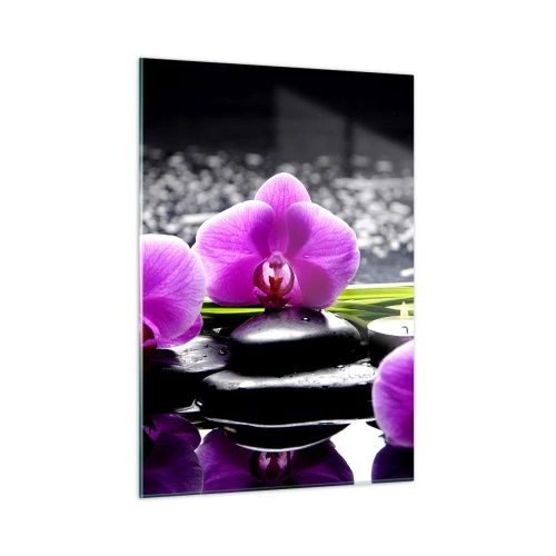 Billede på glas - Drukne i fred og ro - 50x70 cm