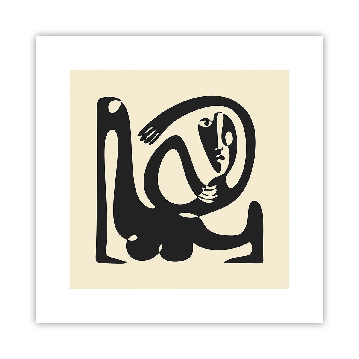 Plakat - Næsten Picasso - 30x30 cm