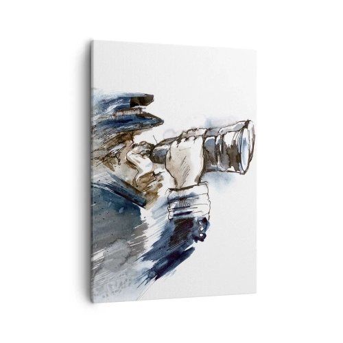 Lærredstryk - Billede på lærred - Ti på Beaufort-skalaen! - 50x70 cm