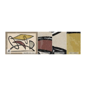 Prøve Fototapet Premium Sand - Vertikaler og niveauer - Moderne, Abstraktion, Stykke - 100x30 cm