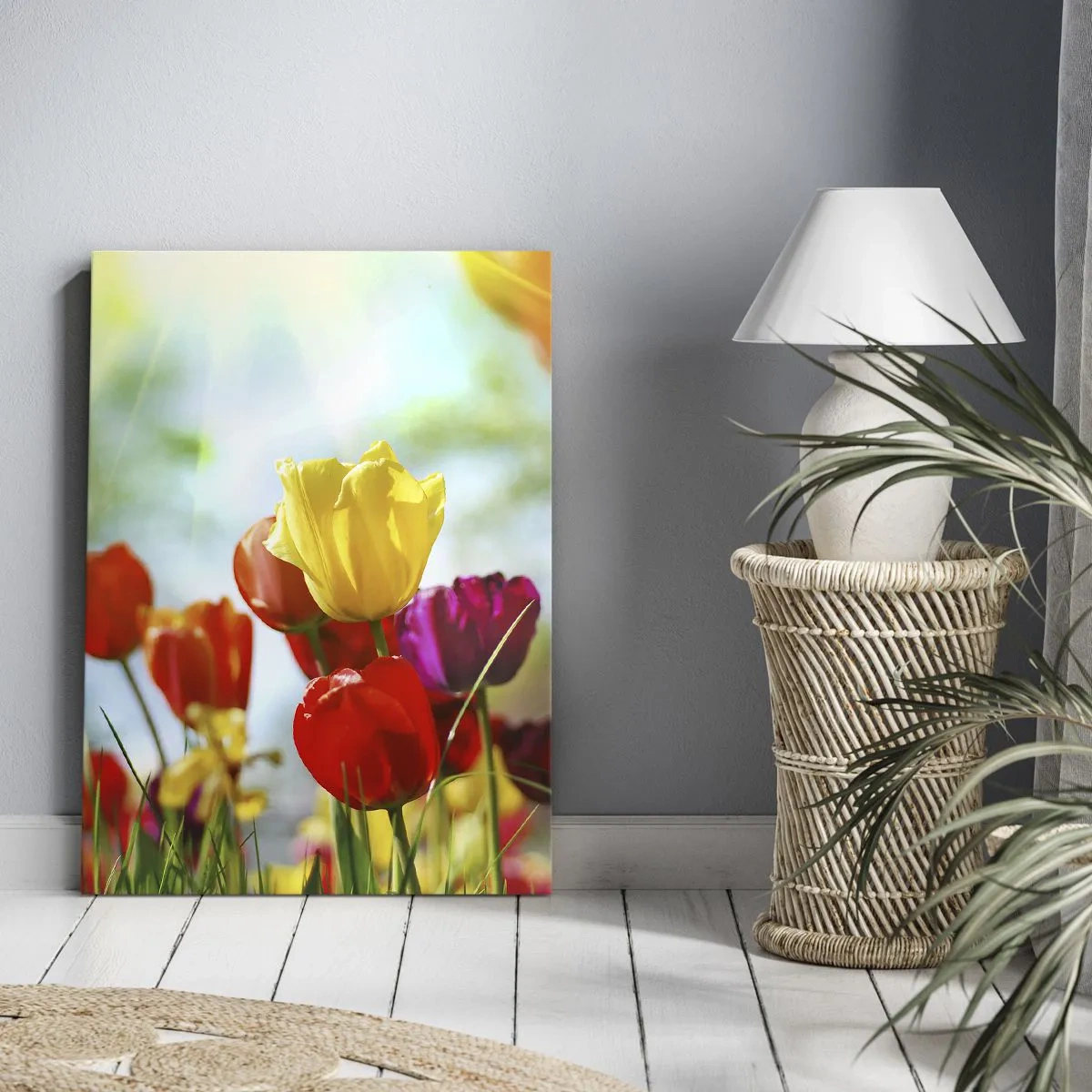 Lærredstryk - Billede på lærred - Alle solens farver - 50x70 cm