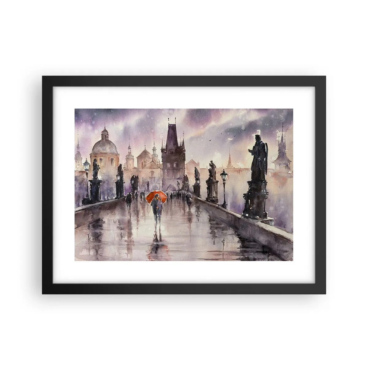 Plakat i sort ramme - Folk forandrer sig ikke - 40x30 cm