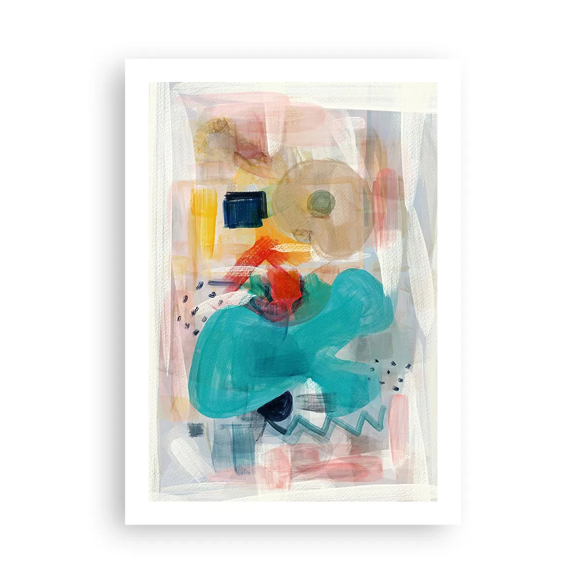 Plakat - Et farverigt spil - 50x70 cm