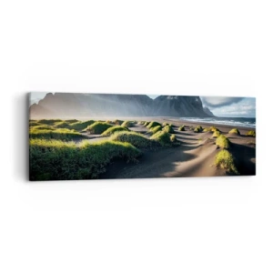 Lærredstryk - Billede på lærred - Harmoni mellem elementerne - 90x30 cm