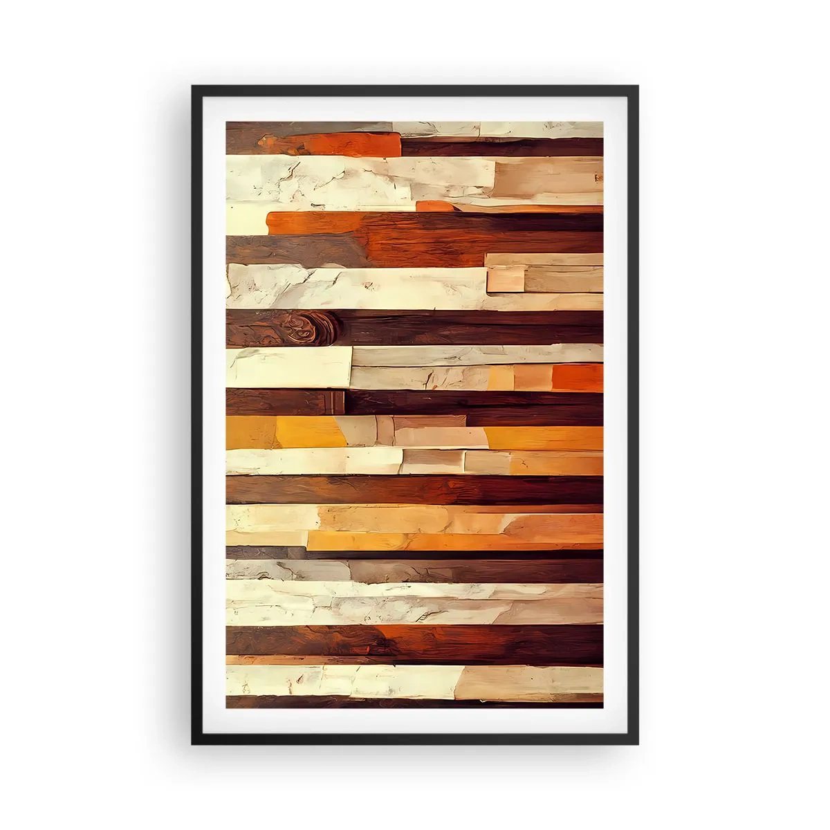 Plakat i sort ramme - Hymne af skovens træer - 61x91 cm