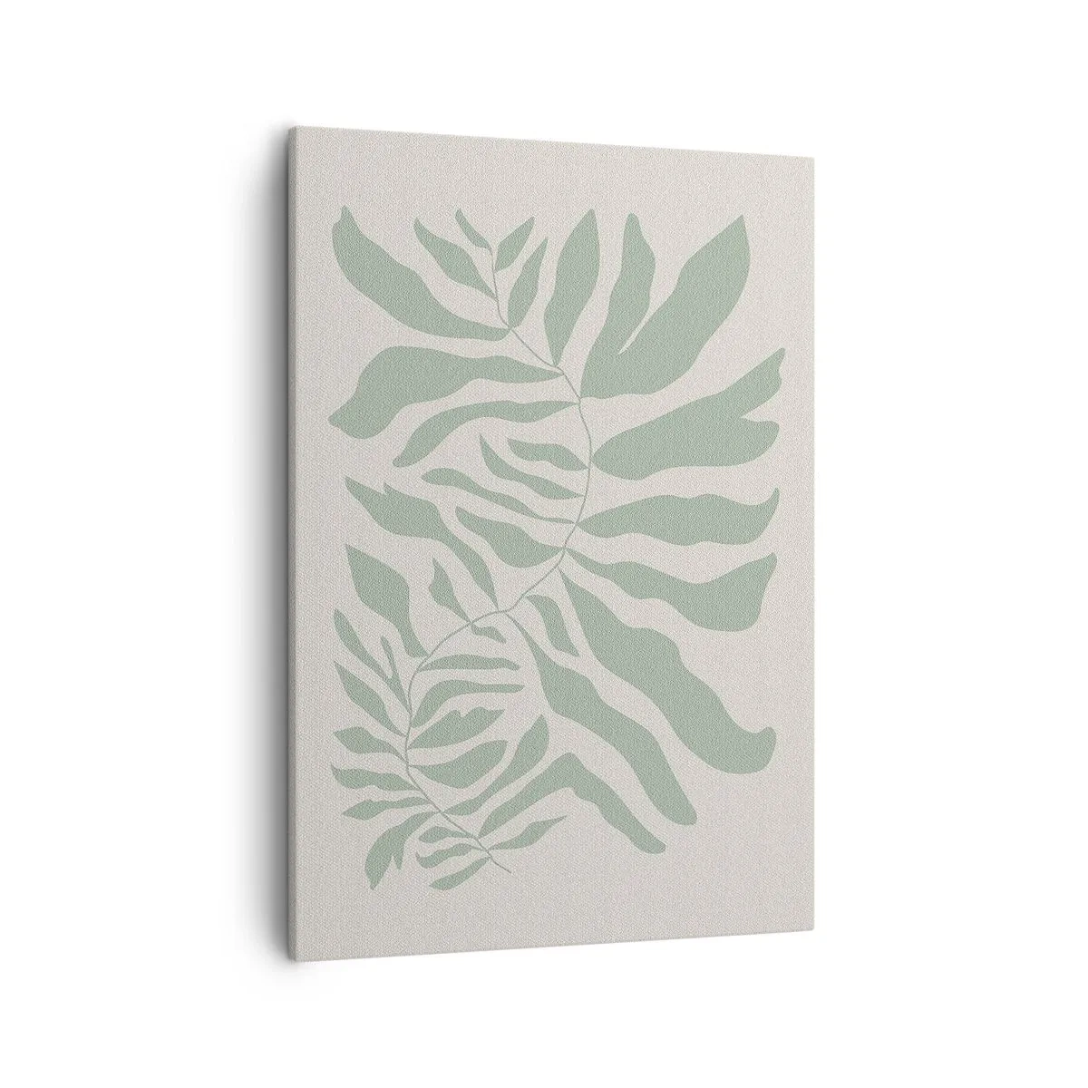 Lærredstryk - Billede på lærred - Smaragdgrøn gren - 50x70 cm