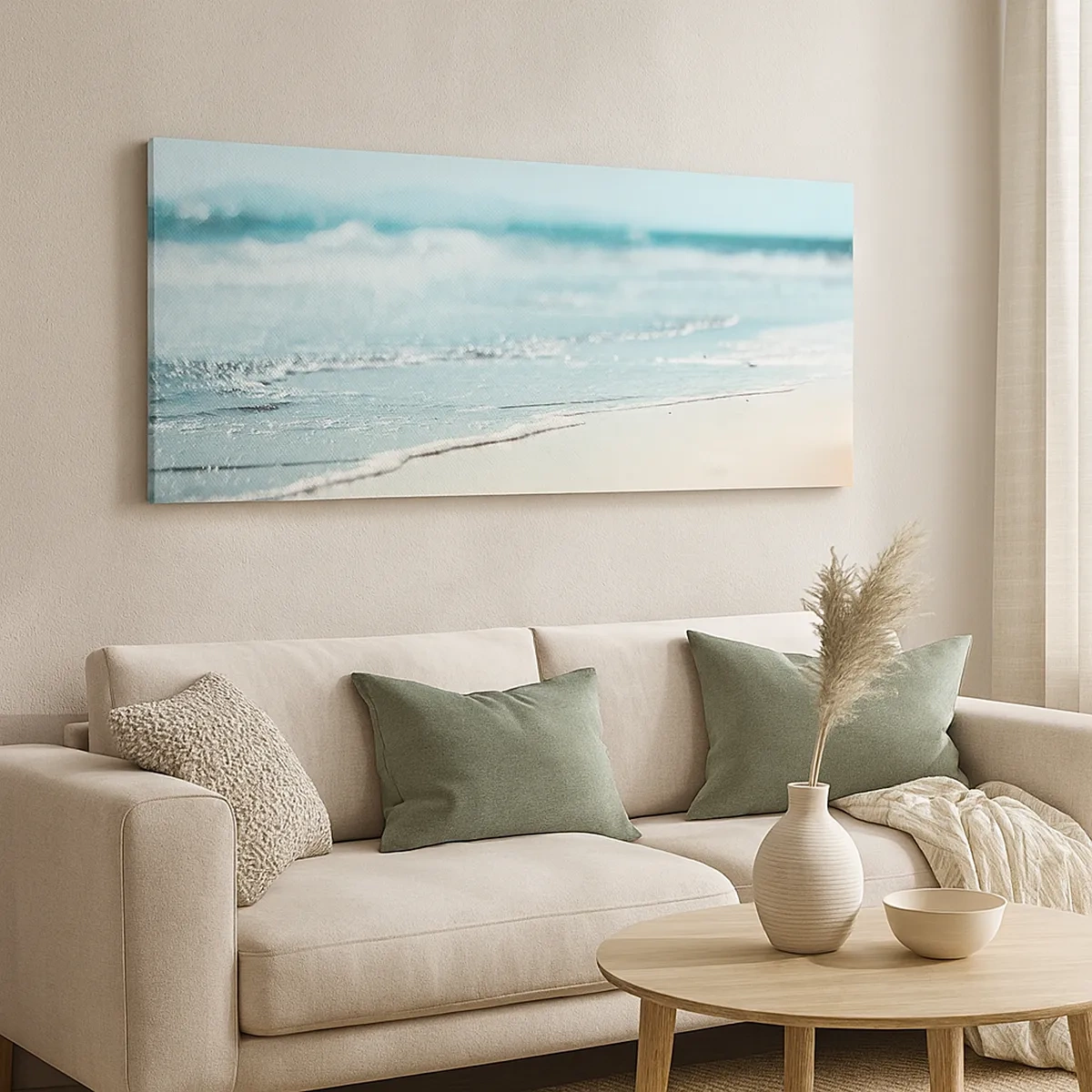 Lærredstryk - Billede på lærred - Varme og støj - 30x30 cm