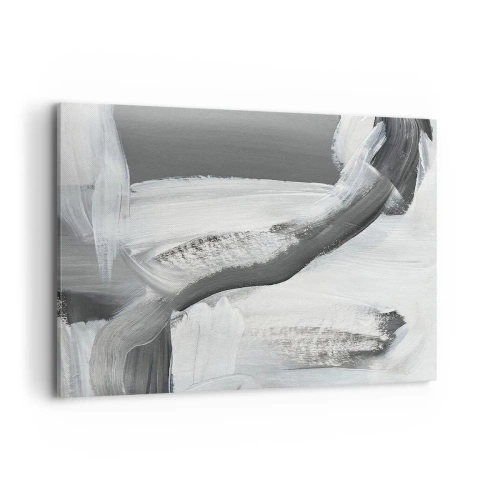 Lærredstryk - Billede på lærred - Med beslutsom bevægelse - 120x80 cm