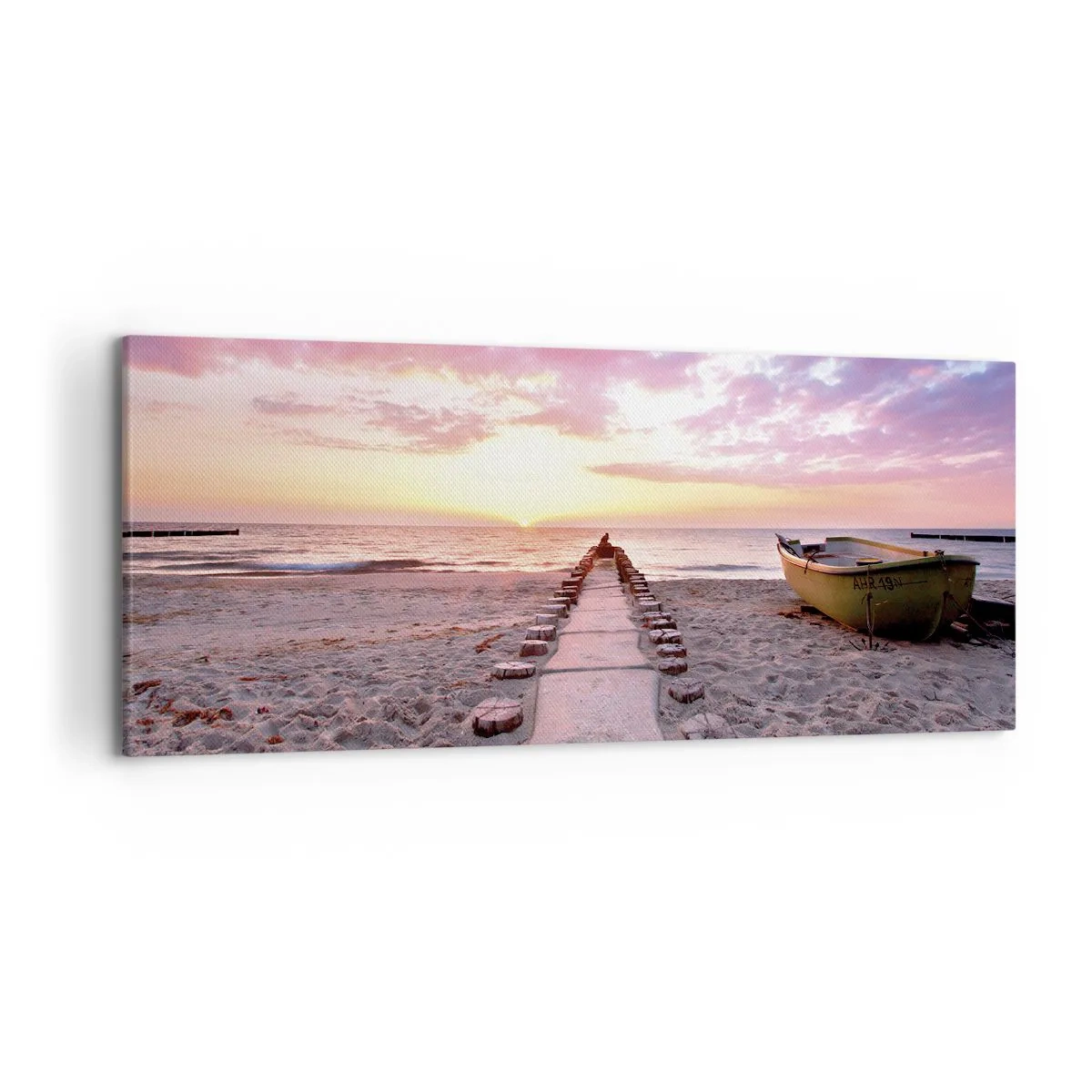 Lærredstryk - Billede på lærred - Et øjeblik med en dybtgående oplevelse - 120x50 cm