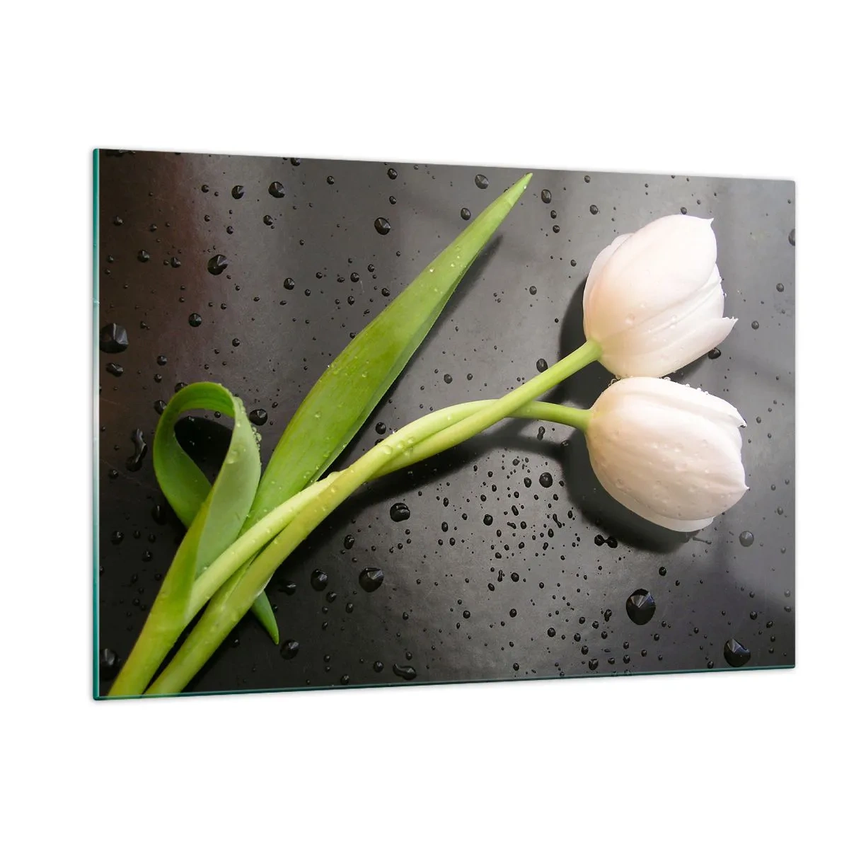 Billede på glas - Forårsvævning - 120x80 cm