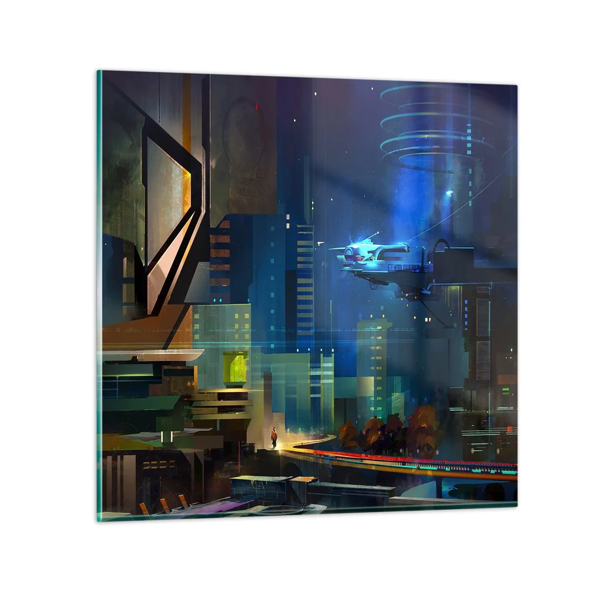 Billede på glas - I den nærmeste fremtid - 70x70 cm