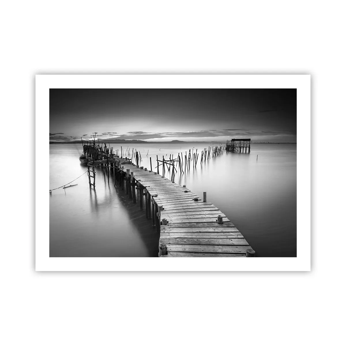 Plakat - Stilheden fra en glemt kyst - 70x50 cm