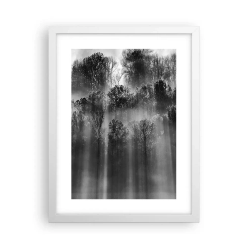 Plakat i hvid ramme - I stråler af lys - 30x40 cm