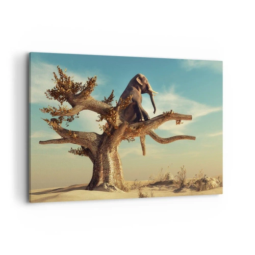 Lærredstryk - Billede på lærred - Et nyt synspunkt - 100x70 cm