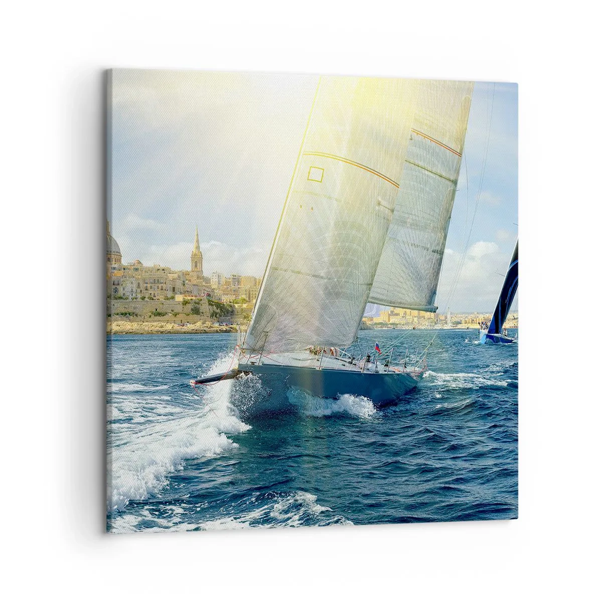 Lærredstryk - Billede på lærred - Tid til at forlade byen - 50x50 cm