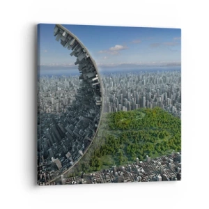 Lærredstryk - Billede på lærred - Naturen er evig - 40x40 cm