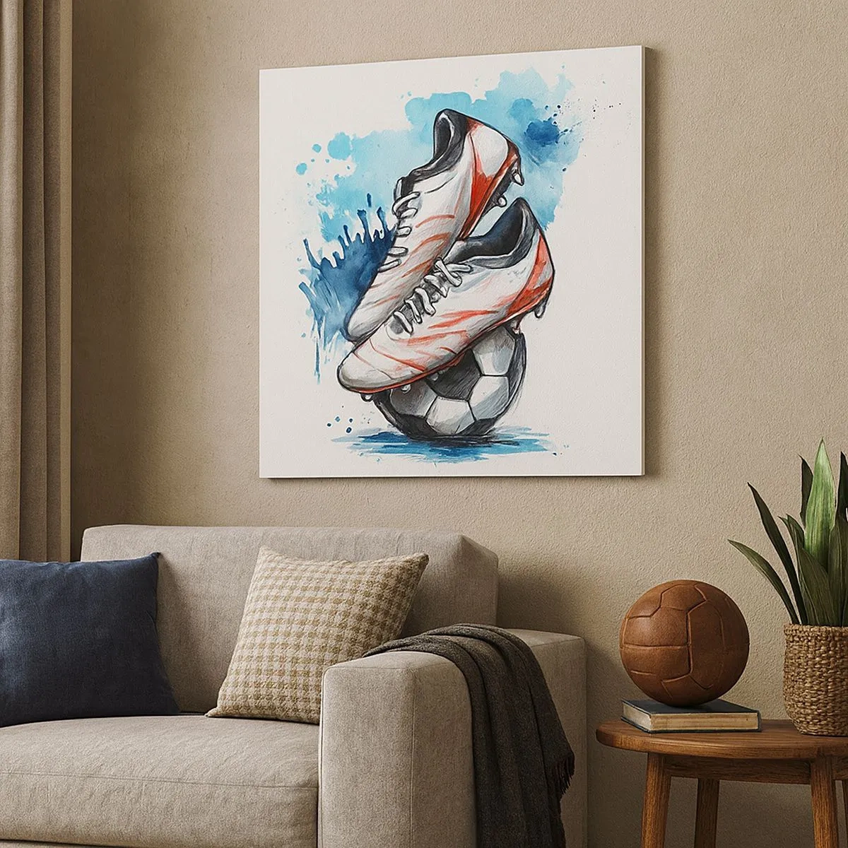 Lærredstryk - Billede på lærred - Schweiz' ånd - 30x30 cm