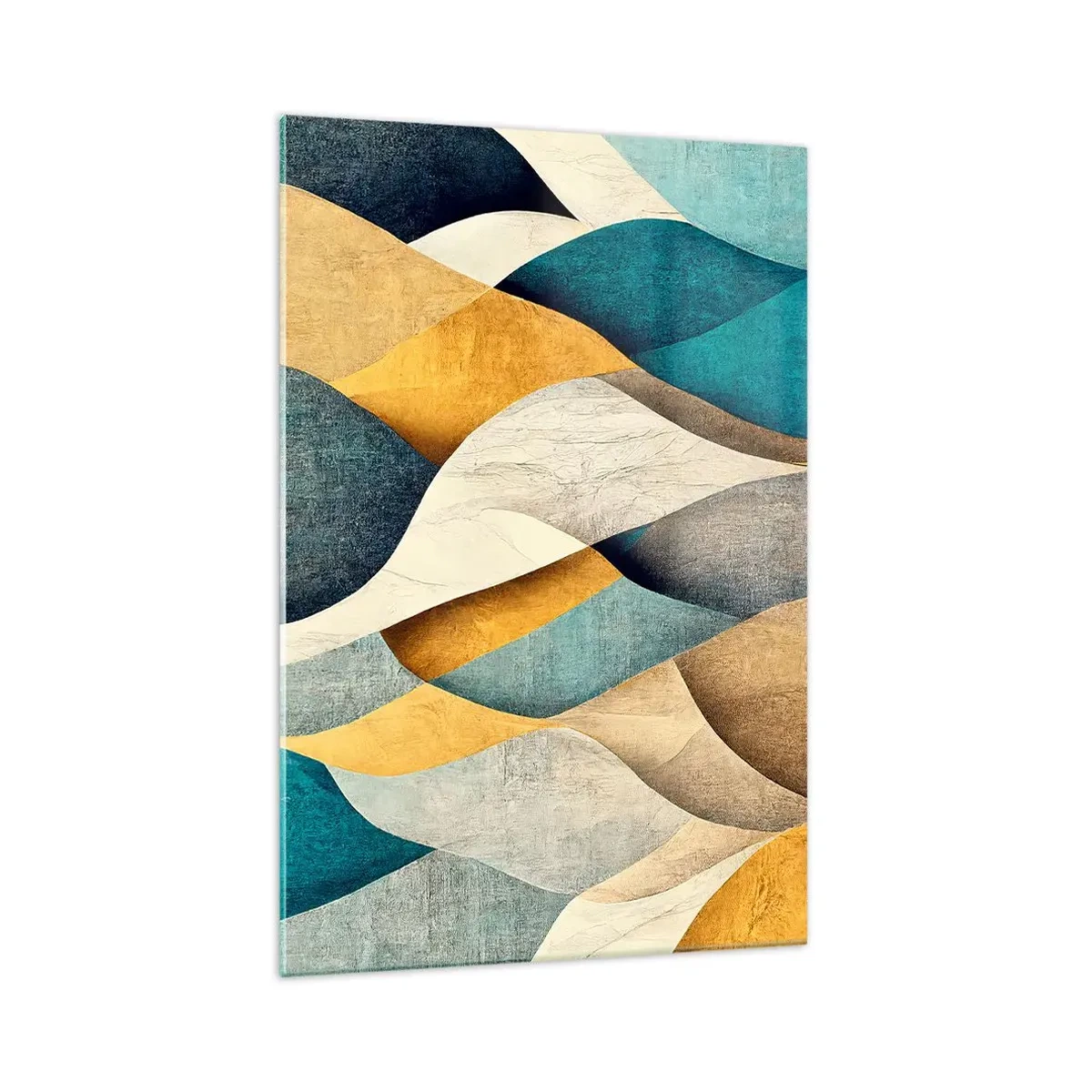 Billede på glas - Rytme og bølger - 70x100 cm