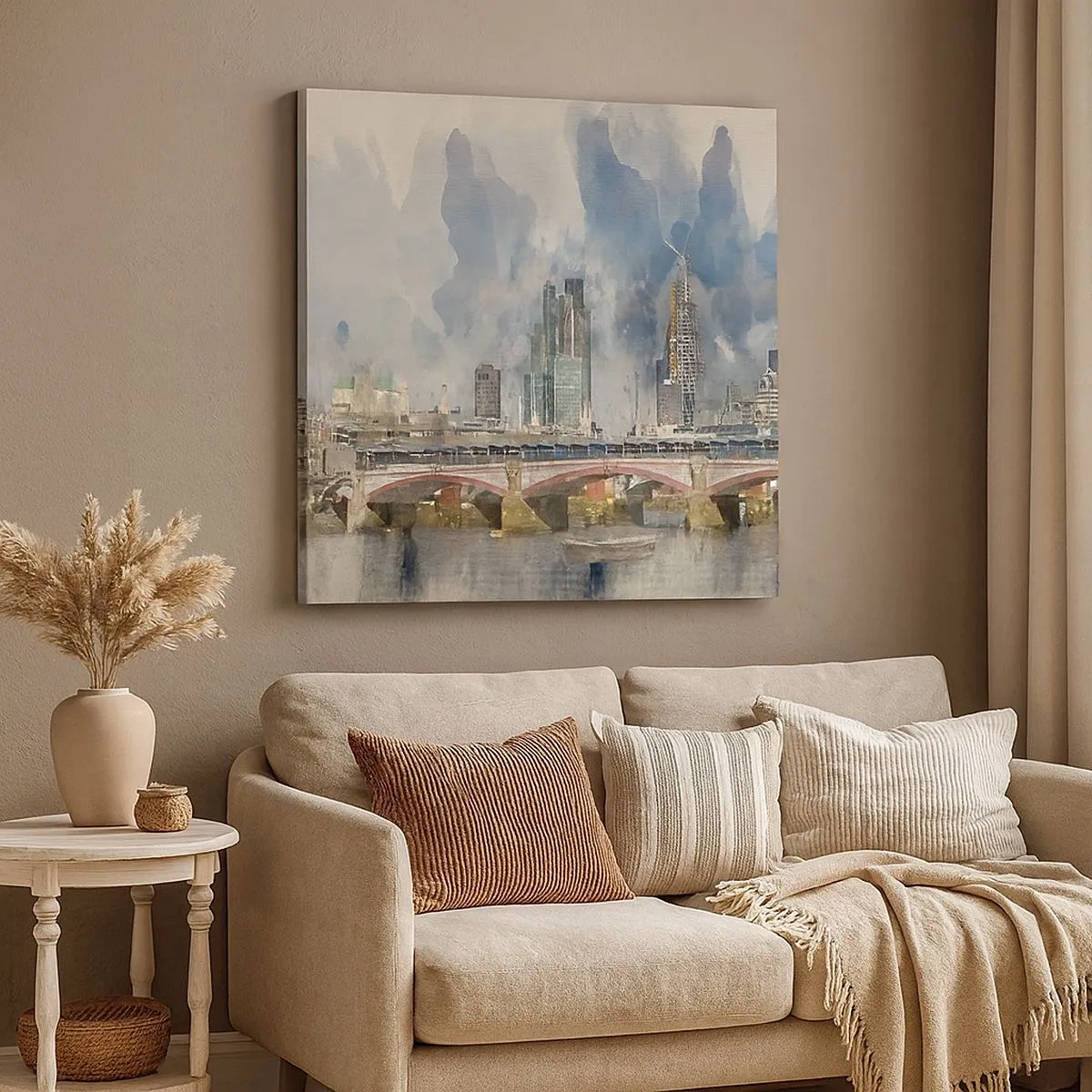 Lærredstryk - Billede på lærred - London i al sin pragt - 30x30 cm