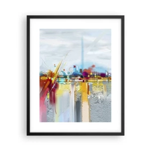 Plakat i sort ramme - Glædens bro over livets flod - 40x50 cm