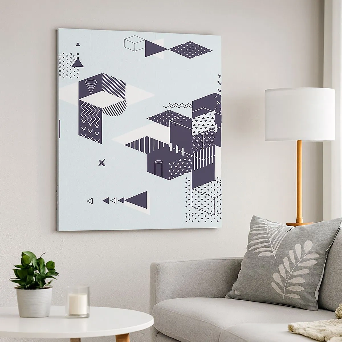 Lærredstryk - Billede på lærred - I matematikkens sjæl - 30x30 cm