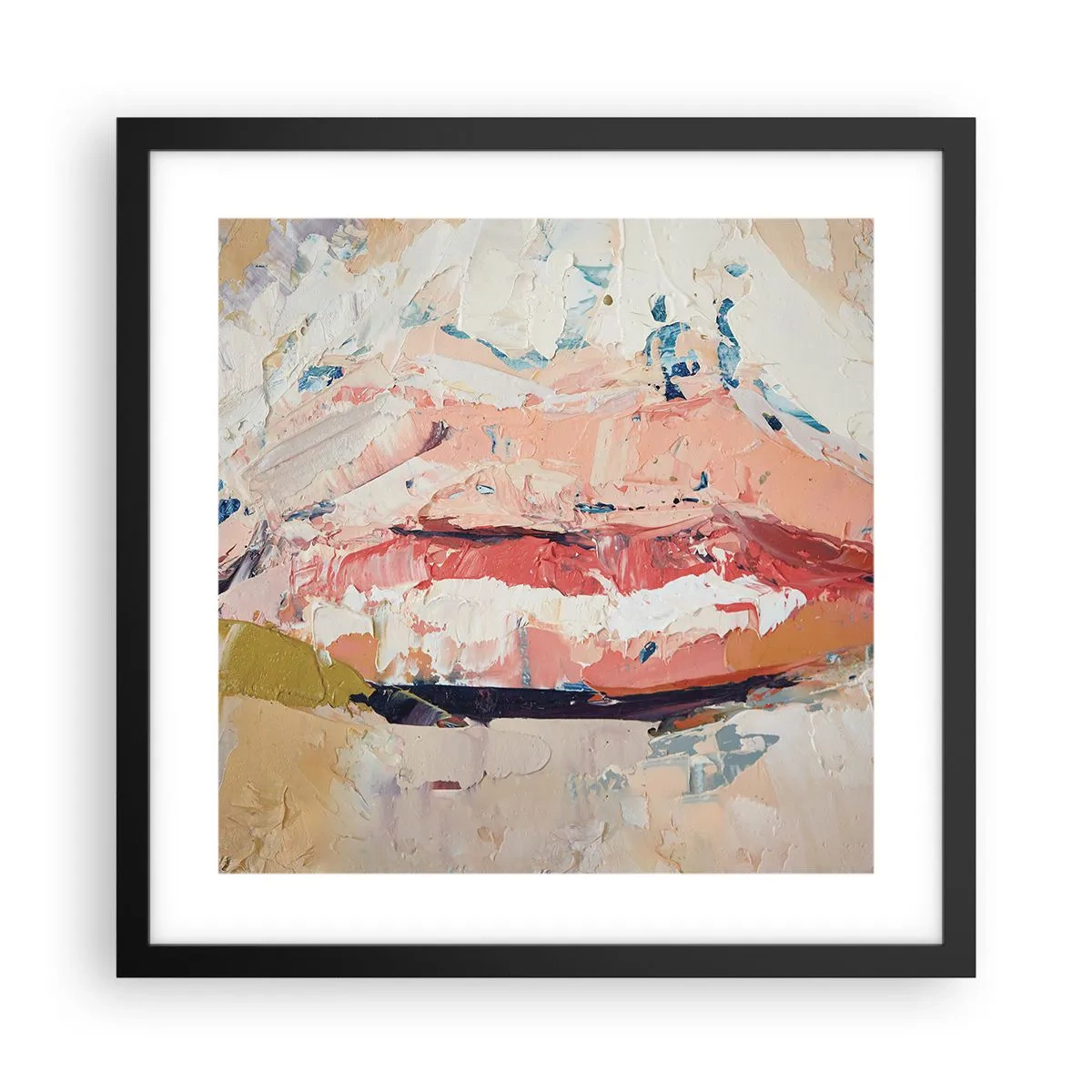 Plakat i sort ramme - Vækker sanserne - 40x40 cm