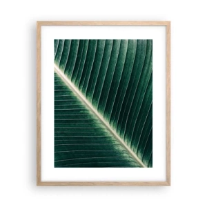 Plakat i ramme af lyst egetræ - Naturens rytme - 40x50 cm