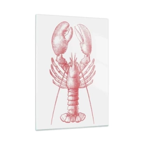Billede på glas - Hummer, der er Homer værdig - 50x70 cm