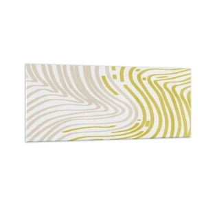 Billede på glas - Komposition med et blidt sving - 100x40 cm