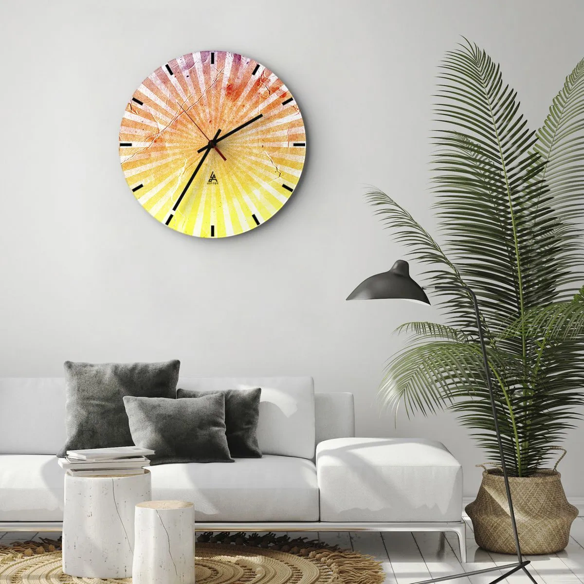 Vægur, Uret - Opgange og nedgange - 40x40 cm