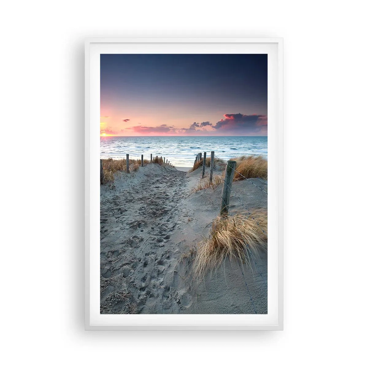 Plakat i hvid ramme - Du har udgydt en regnbue af strålende pragt.... - 61x91 cm