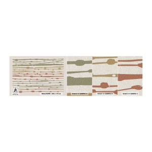 Fototapet Prøve Standard Eco - Musikalsk farvenotation - Minimalisme, Pastel, Stykke - 100x30 cm