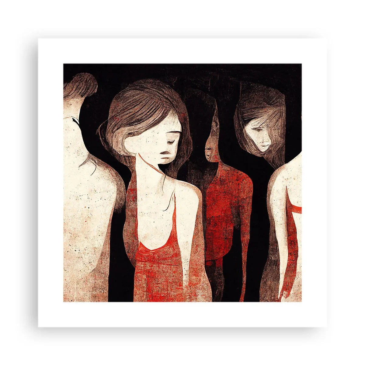 Plakat - Mørkets madonnaer - 40x40 cm