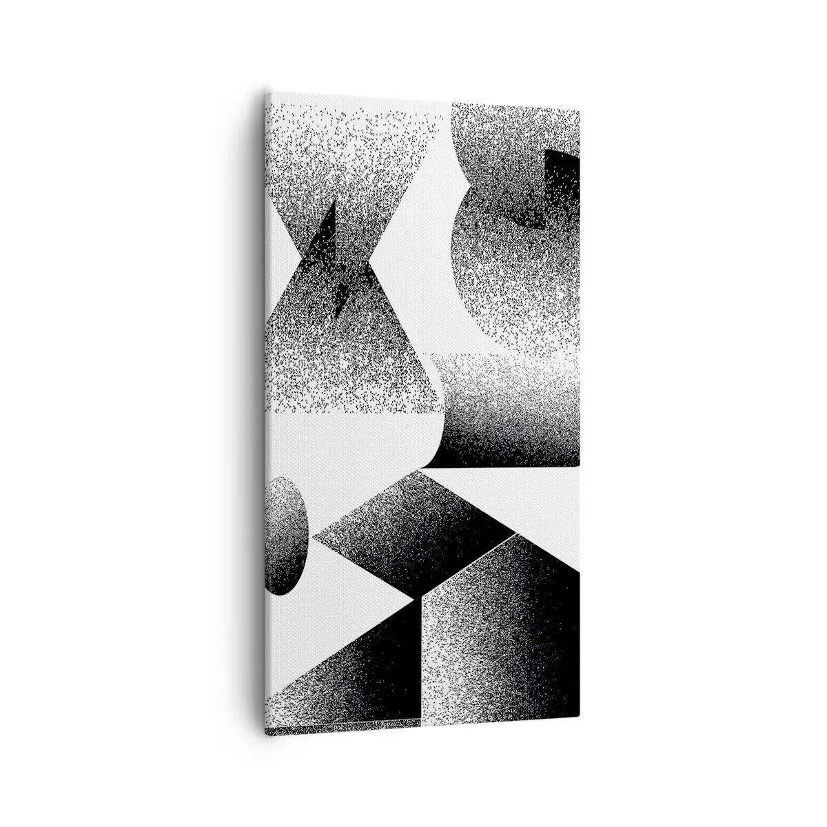 Lærredstryk - Billede på lærred - Vinkler og ovaler - 55x100 cm