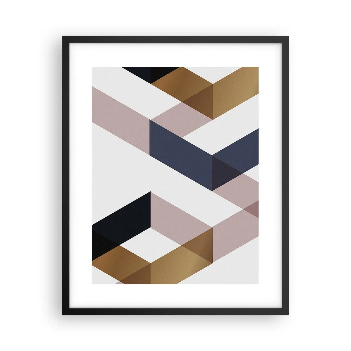 Plakat i sort ramme - Planer og vinkler - 40x50 cm