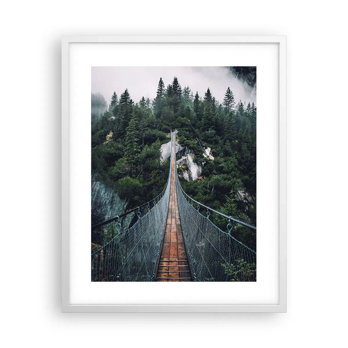 Plakat i hvid ramme - Kun for ørne - 40x50 cm