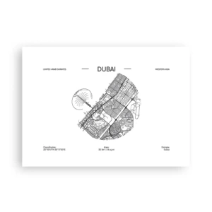 Plakat - Dubais anatomi - 70x50 cm