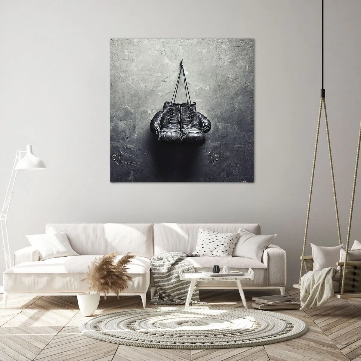 Lærredstryk - Billede på lærred - En tid med kamp og en tid med fred - 50x50 cm